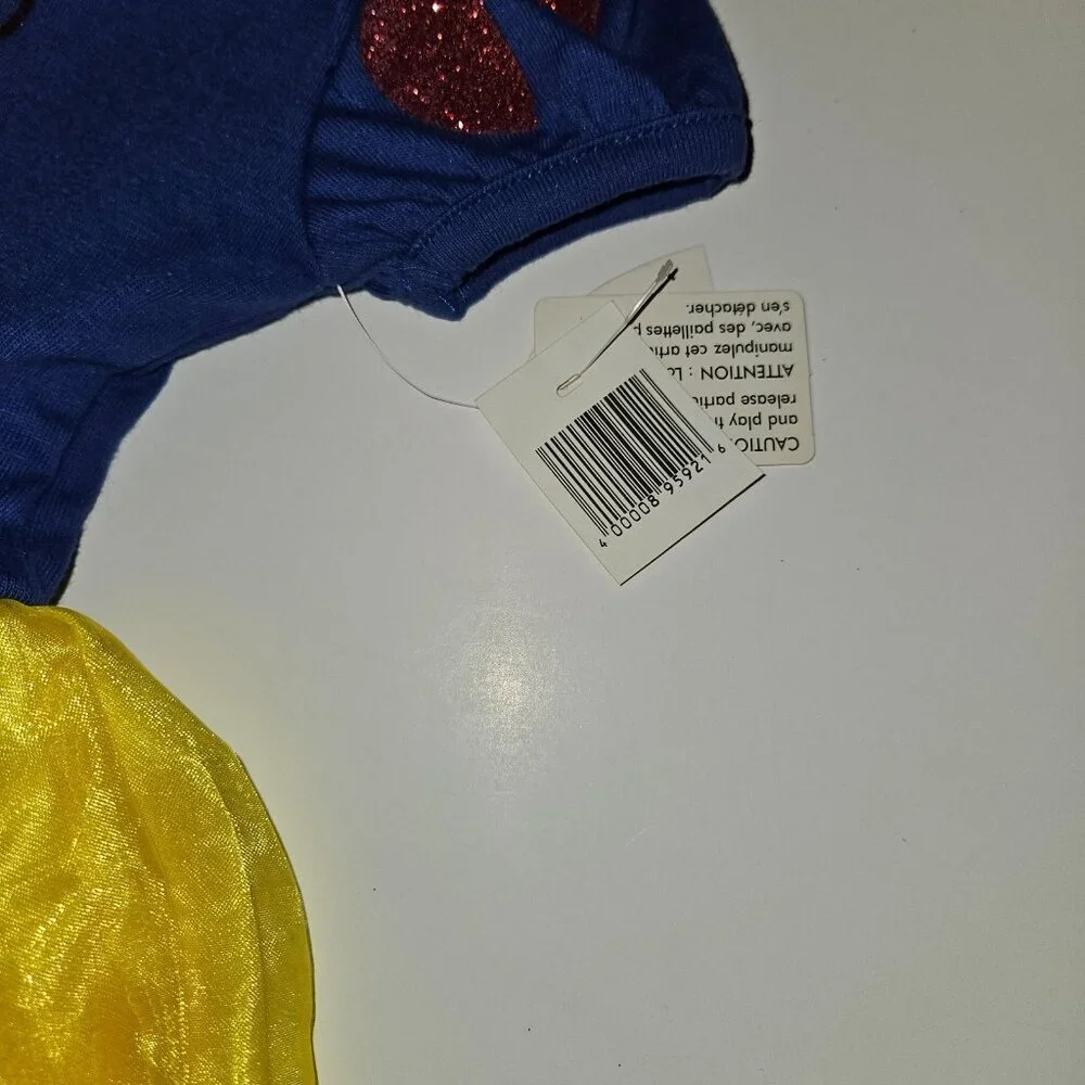 NEW Snow White Princess Dress Disney Parks Halloween Costume Baby Girl 12 Months